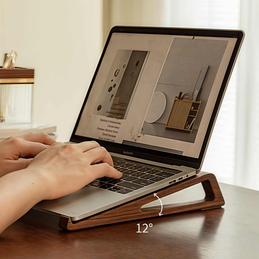 Laptop Accessories All In One - Taşınabilir Katlanabilir Ahşap Dizüstü Bilgisayar Sehpası