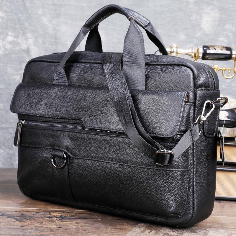 Laptop Accessories Box - Büyük erkek hakiki deri çanta erkekler
