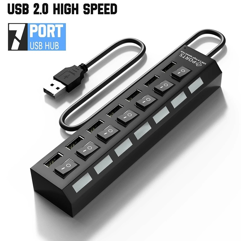 Laptop Accessories Hub - 7'si 1 Arada USB 3.0 Hub