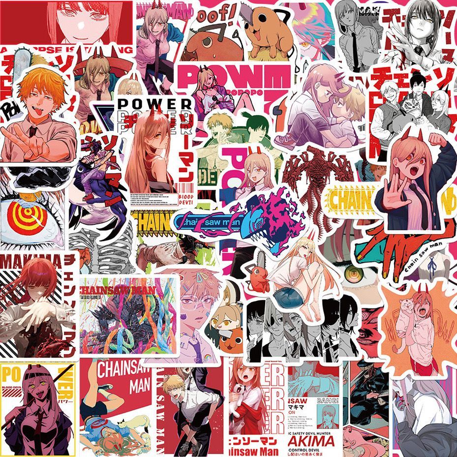 Laptop Accessories Gifts For Men - Yeni 100 Adet Chainsaw Man Anime