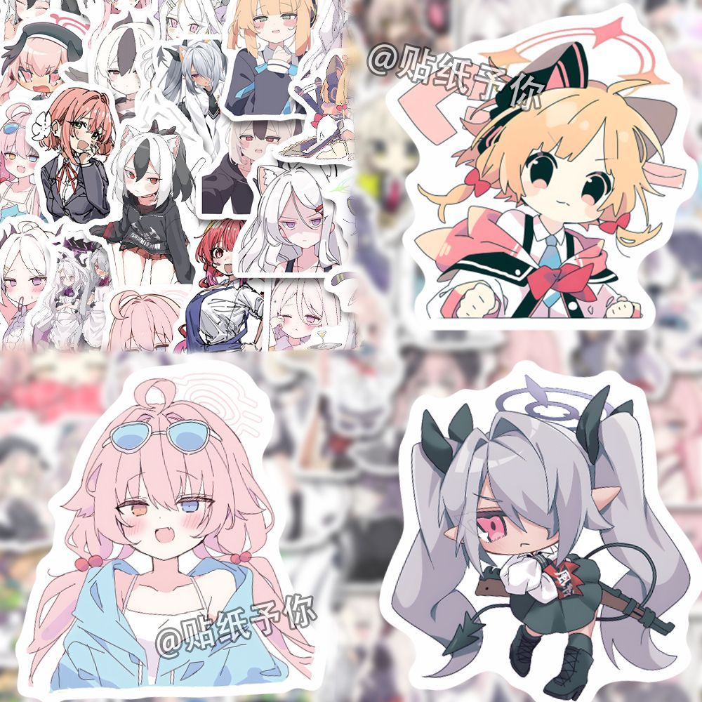 Laptop Accessories For Girls - 110 adet Anime mavi arşiv Sorasaki