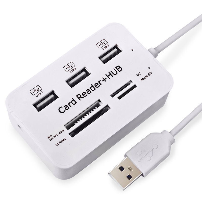 Laptop Accessories All In One - USB Hub 2.0 3 port TF