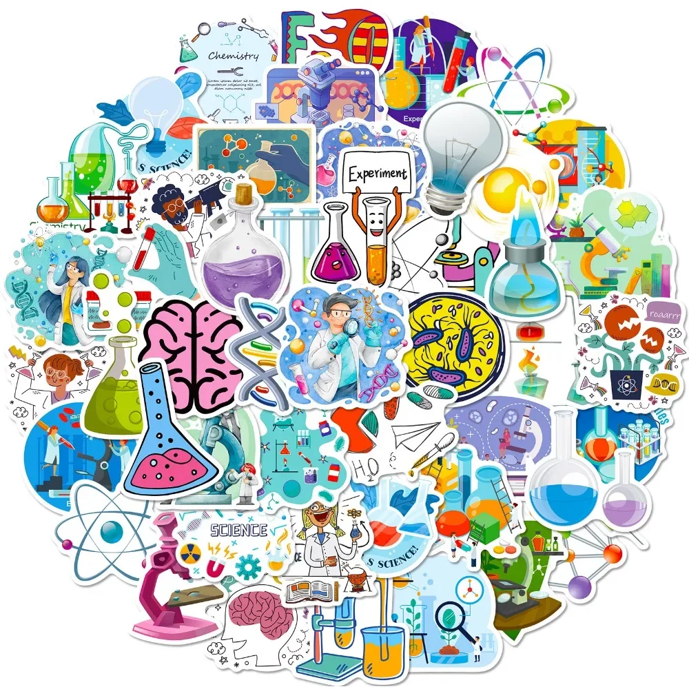 50 adet karikatür bilim Lab St - Laptop Accessories Kids incelemesi ve fiyatı