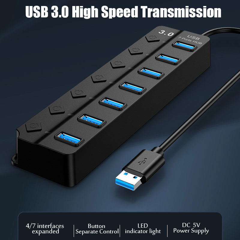 7'si 1 Arada USB 3.0 Hub Çoklu - Laptop Accessories Hub incelemesi ve fiyatı