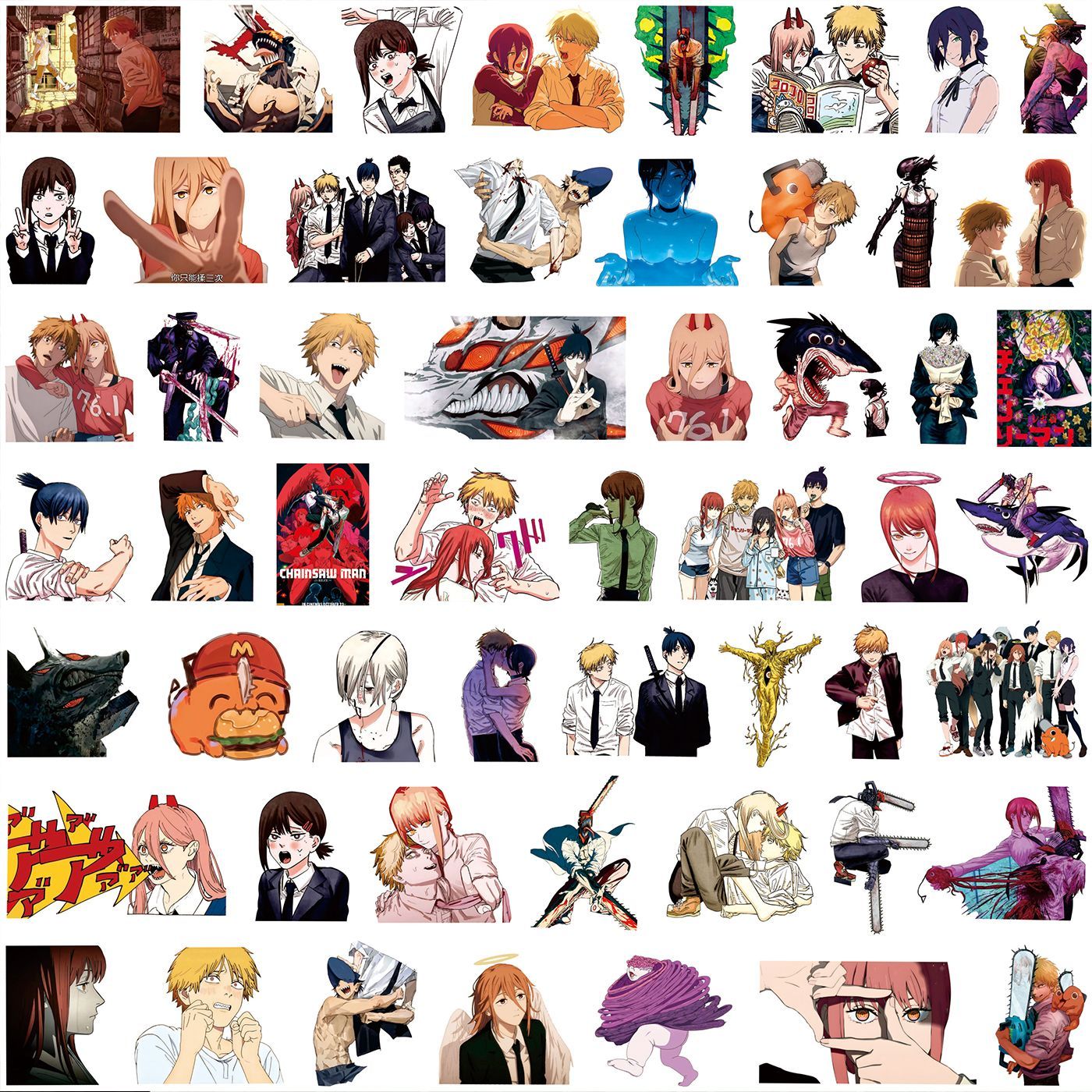 Kawaii Chainsaw Man Çıkartmala - Laptop Accessories Gifts For Men incelemesi ve fiyatı