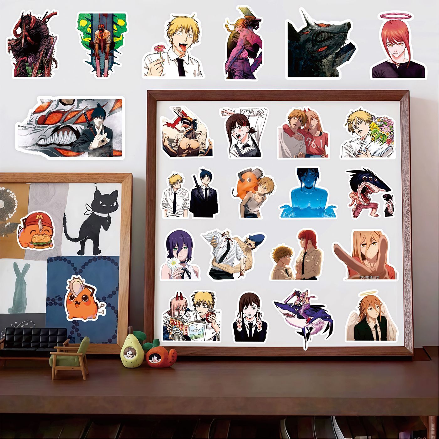 Kawaii Chainsaw Man Çıkartmala - Laptop Accessories Gifts For Men incelemesi ve fiyatı